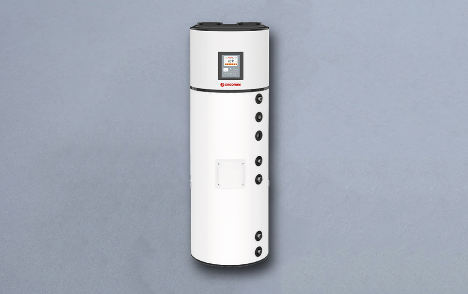 Hot domestic water heaters with heat pump