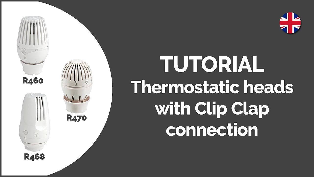 R460, R468, R470 | Thermostatic head with Clip Clap connection 