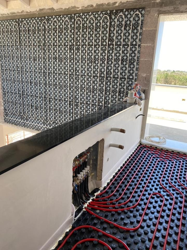 Fig. 3 – Wall installation of a low thermal inertia radiant system 